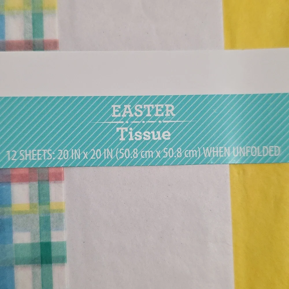 Easter Tissue Paper 6-Pack For Gift Bags Boxes 12 Sheets 20